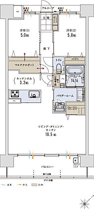 アルファステイツ博多サウス 間取り C【MenuPlan1】