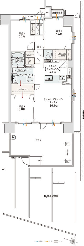 アルファステイツ神宮参道 間取り Dg