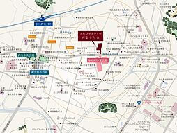 アルファステイツ西条土与丸 現地案内図