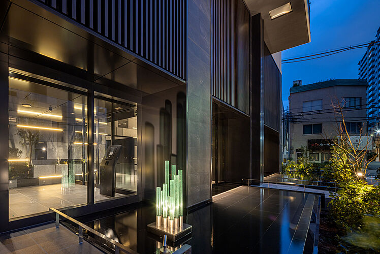 ジオタワー新町 外観エントランス