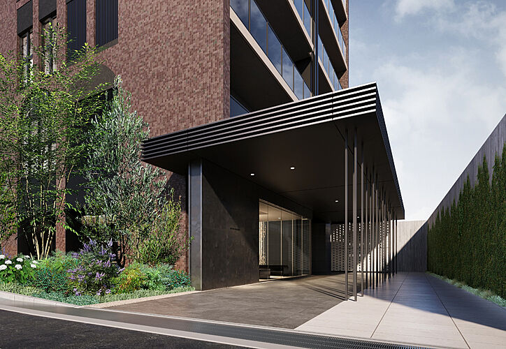 ジオ神戸三宮 エントランスアプローチ完成予想図