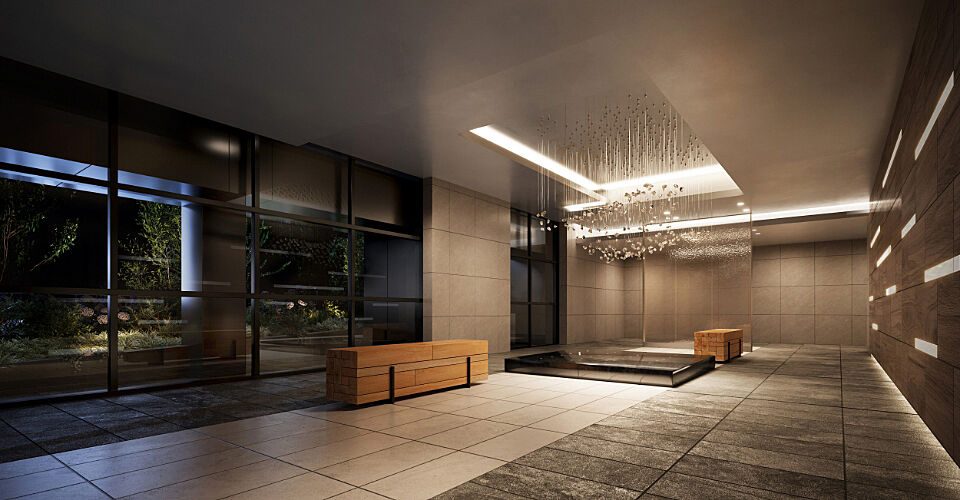 ジオ神戸三宮 エントランスホール完成予想図