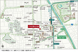ジオ京都北大路 現地案内図