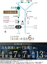 ジオ京都北大路 アクセス図