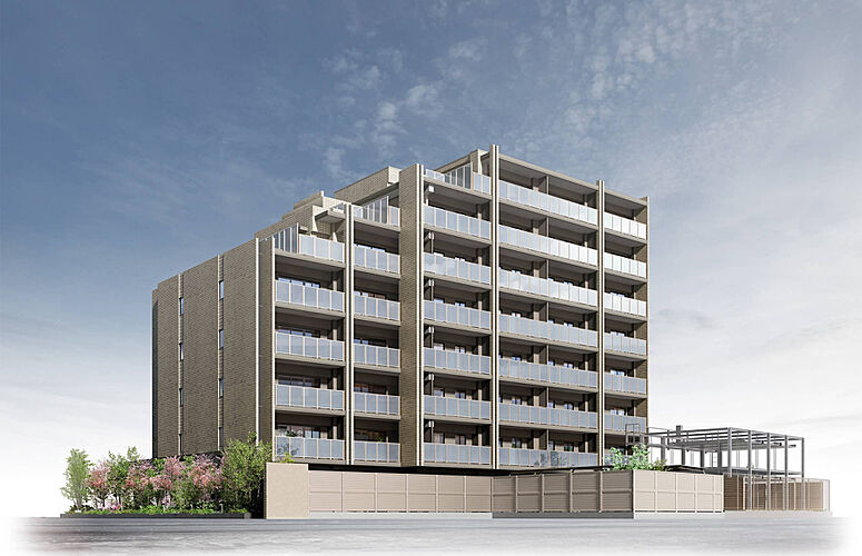 ジオ西宮テラス 外観完成予想CG（EAST）