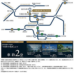 ジオ阪急川西 The Front アクセス図