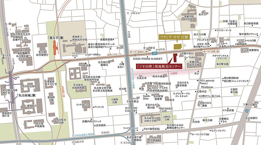 ジオ白壁：案内図