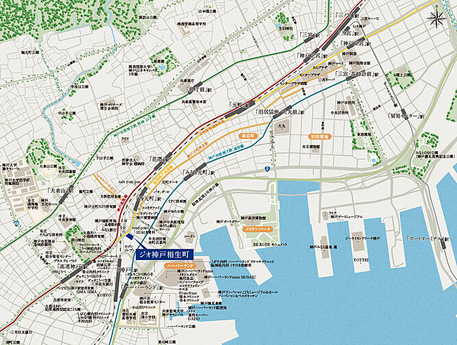 ジオ神戸相生町 現地案内図