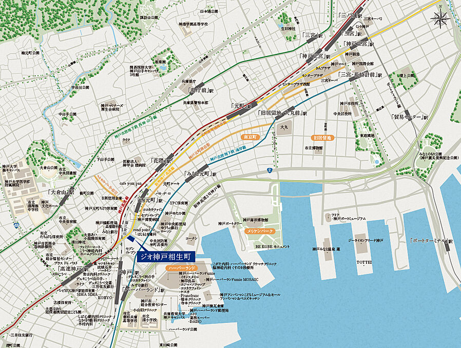 ジオ神戸相生町：案内図