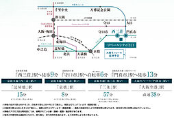 リベールシティ守口 アクセス図
