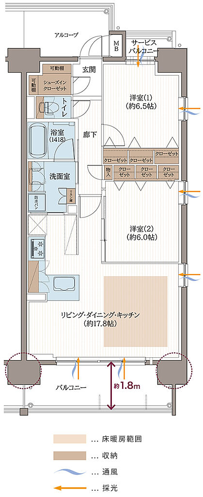 リベール東加古川駅前通り 間取り C-3