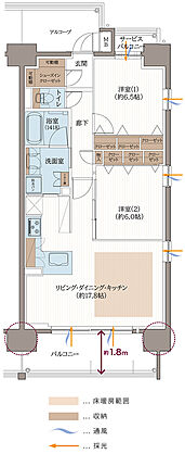 リベール東加古川駅前通り 間取り C-3