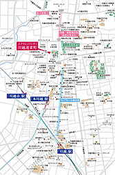 エクセレントシティ川越連雀町 現地案内図