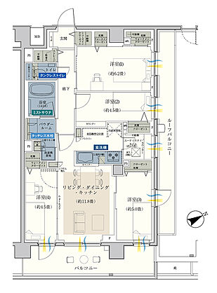エクセレントシティ平井 ザ・レジデンス 間取り 【1期3次】Jr