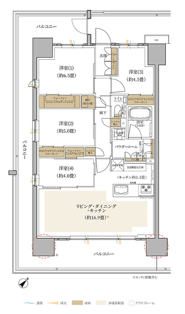 エクセレントシティ稲毛海岸 THE STATION GRAN 間取り A