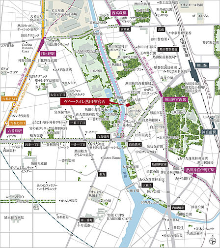 ヴィー・クオレ熱田神宮西 現地案内図