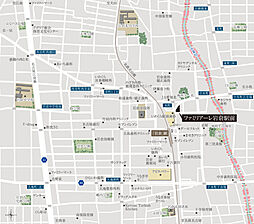 ファミリアーレ岩倉駅前 現地案内図