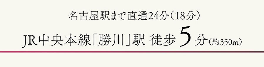 ファミリアーレ勝川：交通図