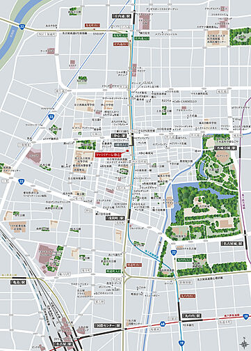 ファミリアーレ浄心 現地案内図
