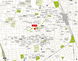モアグレース住吉パークフロント 現地案内図
