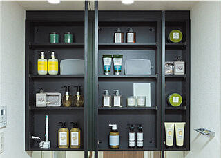 ルピアグランデみずほ台 鏡裏収納付き三面鏡