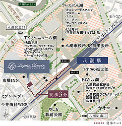 ルピアシェリール八潮 現地案内図