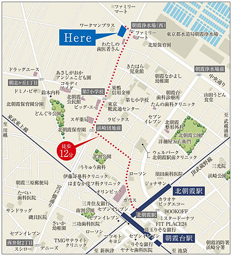 コンフォルシア朝霞台 現地案内図