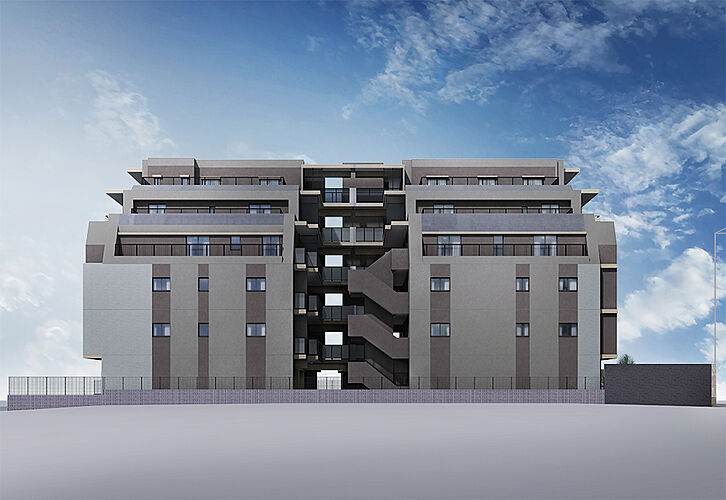 モントーレ室見リバーサイド 外観完成予想CG（北東正面）