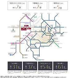 ガーラ・レジデンス府中武蔵野台デュアル アクセス図