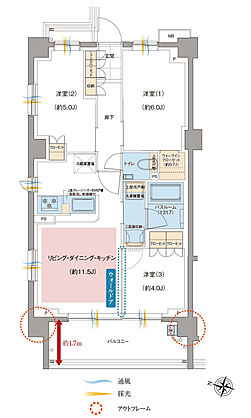 ガーラ・レジデンス南浦和プルミエ 間取り J