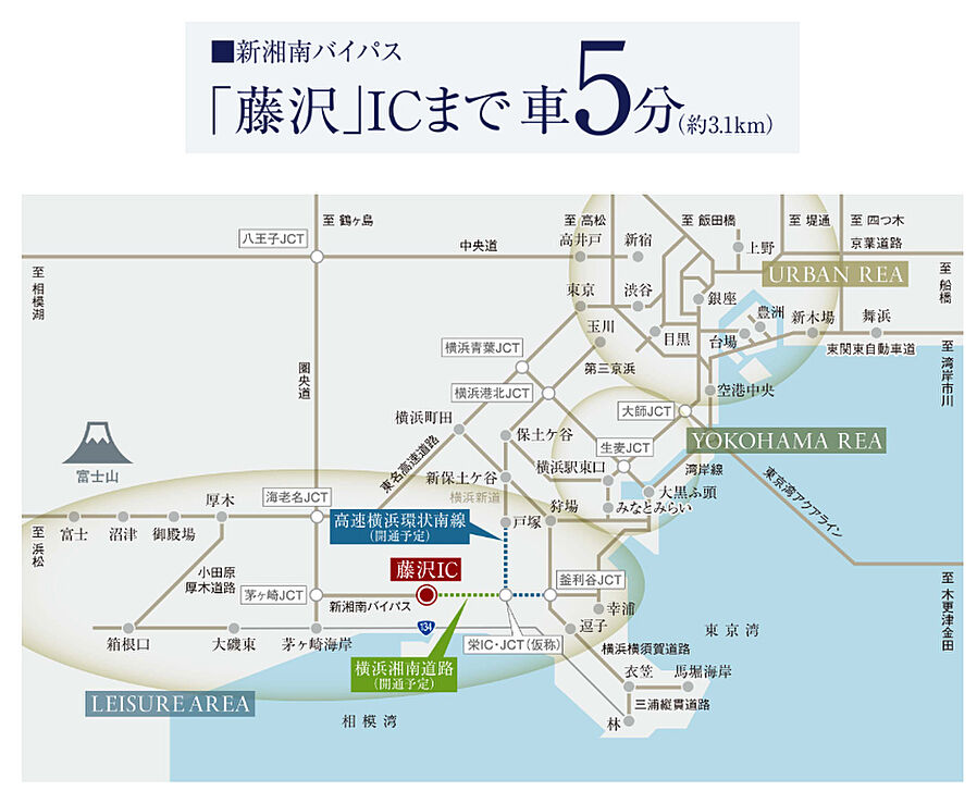 ガーラ・レジデンス藤沢：交通図