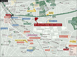 ガーラ・レジデンス拝島 THE GARDEN 現地案内図
