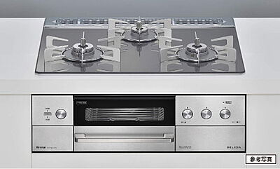 高機能型3口ガラストップコンロ「デリシア」