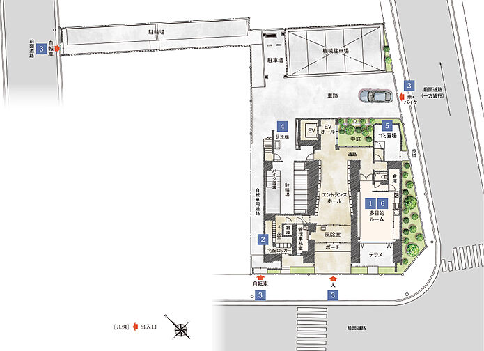 グラディス西広島駅前ザ・タワー 共用部