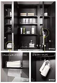 ポレスター高崎テラス 三面鏡裏収納