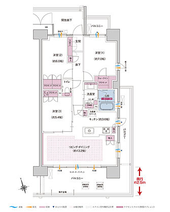 ポレスター長岡ステーションテラス 間取り D2