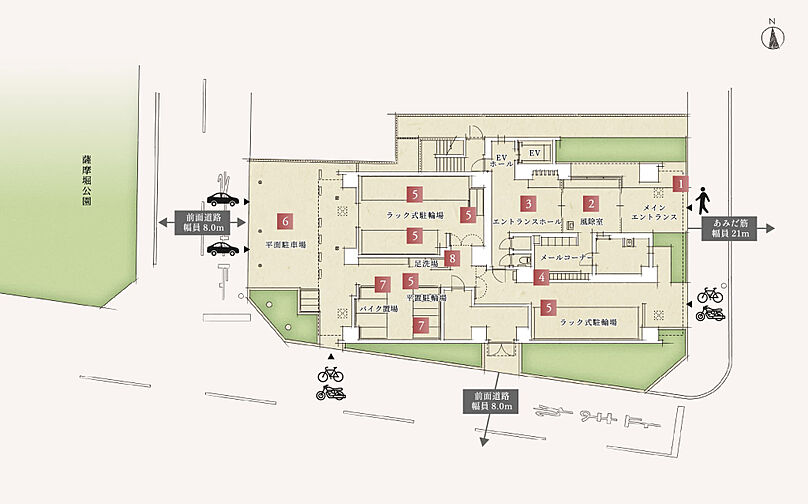 SOLTIA WEST CITY FRONT（ソルティア ウエストシティ フロント） 共用部