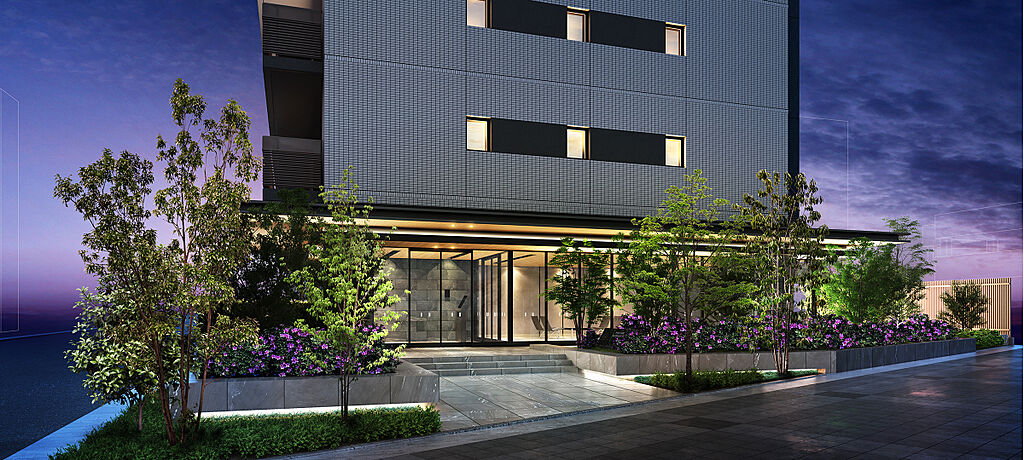 ポレスター三山木駅前 エントランスアプローチ完成予想図