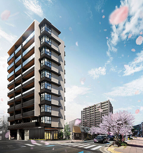 ソルティア池田さくら通り 外観完成予想図
