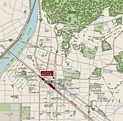 ソルティア池田さくら通り 現地案内図