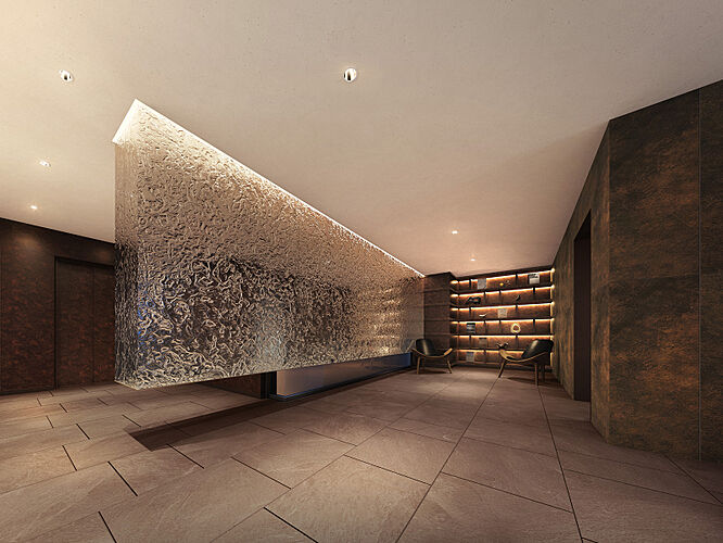 グラディス本川離宮 エントランスホール・ラウンジコーナー完成予想図