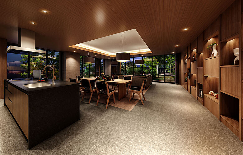 ポレスター佐久平駅南ガーデンテラス オーナーズラウンジ完成予想図