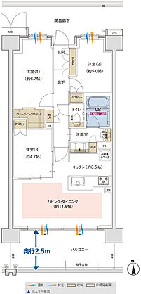 ポレスター佐久平駅南ガーデンテラス 間取り B