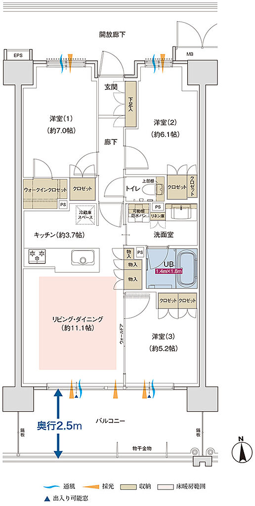 ポレスター佐久平駅南ガーデンテラス 間取り F