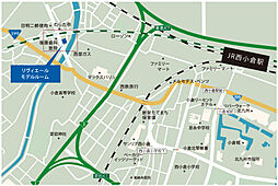リヴィエール南小倉駅前パークシティ モデルルーム案内図