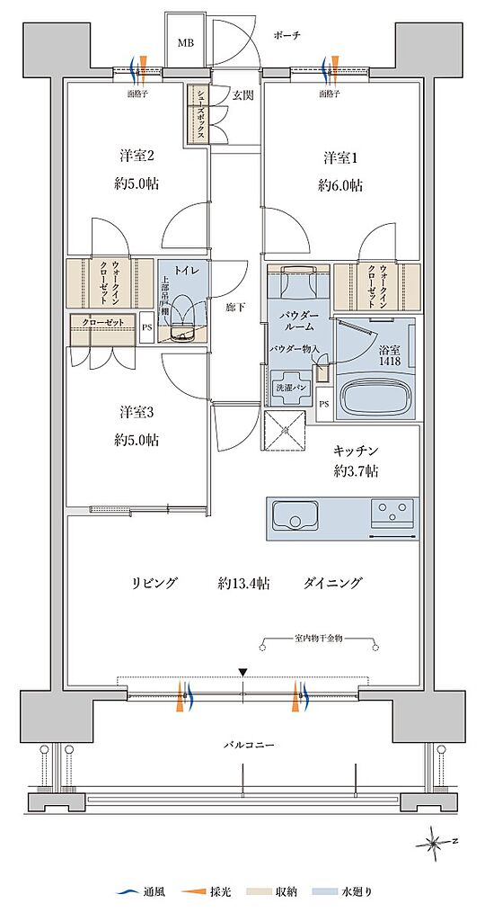 MJR鹿児島中央駅前ザ・レジデンス 間取り R