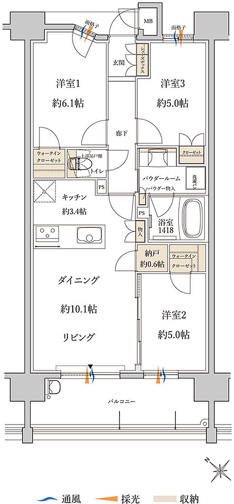 MJR白木原 間取り D