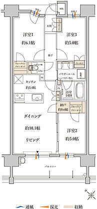 MJR白木原 間取り D