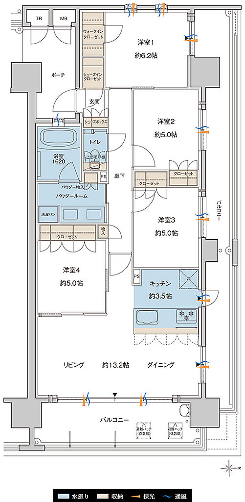 MJR大分D.C 間取り P