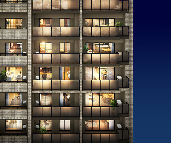 ファーネスト城山レジデンス 外観完成予想CG